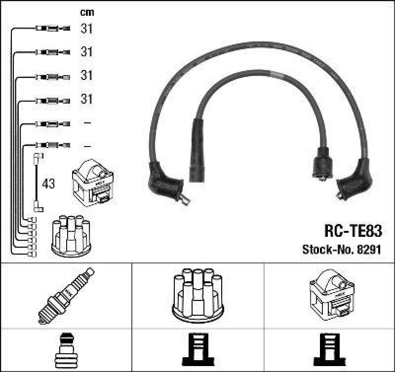 NGK Ignition Cable Kit