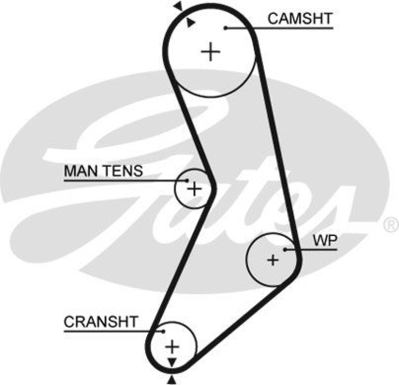GATES Timing Belt PowerGrip&reg;