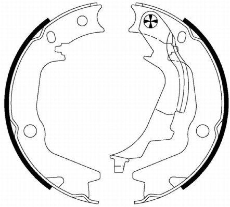 TEXTAR Brake Shoe Set, parking brake