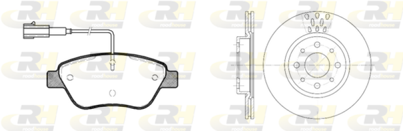 ROADHOUSE Bremsensatz, Scheibenbremse Dual Kit