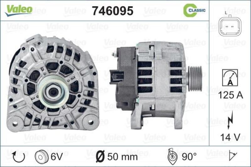 VALEO Alternator REMANUFACTURED CLASSIC