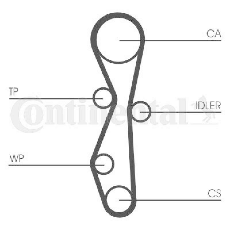 CONTINENTAL CTAM Water Pump & Timing Belt Set