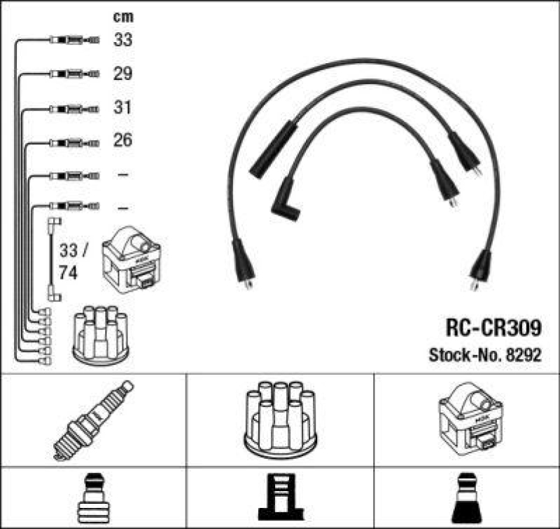 NGK Ignition Cable Kit