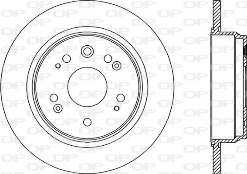 2x OPEN PARTS Bremsscheibe