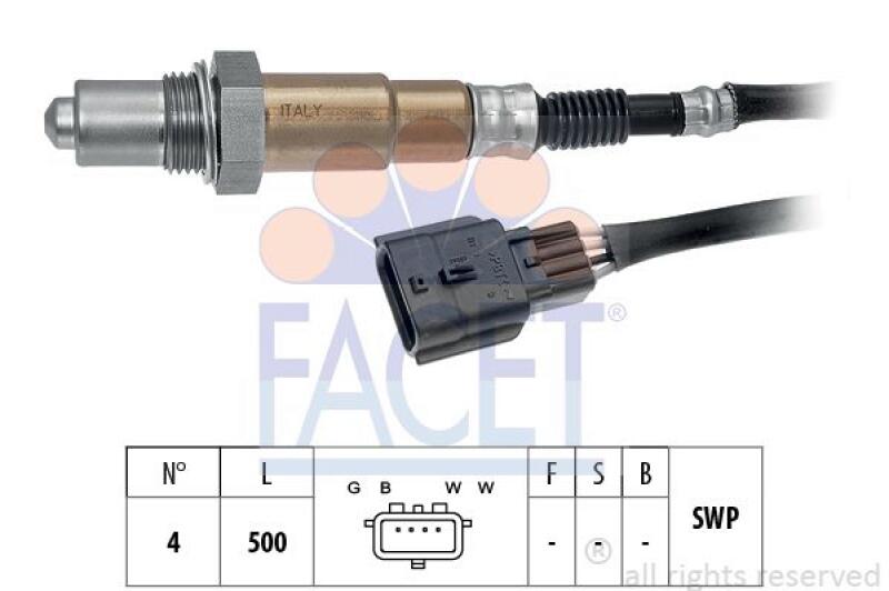 FACET Lambda Sensor Made in Italy - OE Equivalent