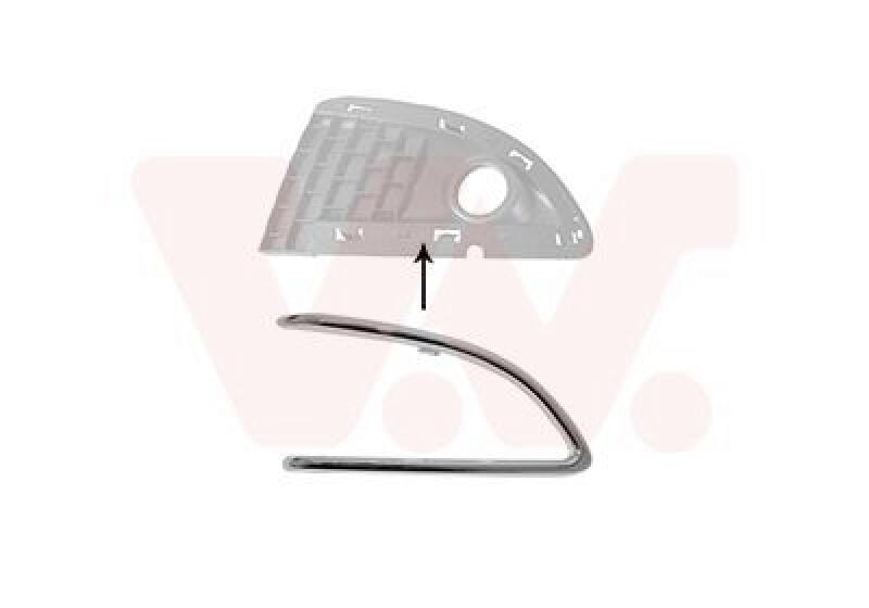 VAN WEZEL Trim/Protective Strip, bumper
