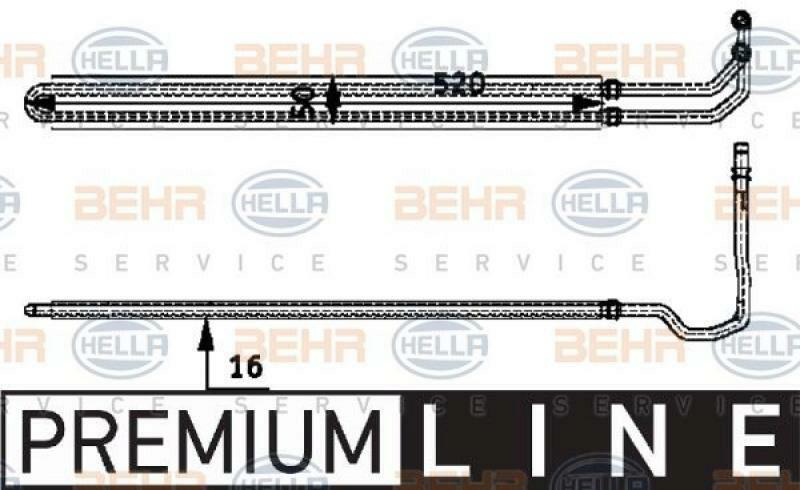 HELLA Ölkühler, Lenkung BEHR HELLA SERVICE *** PREMIUM LINE ***