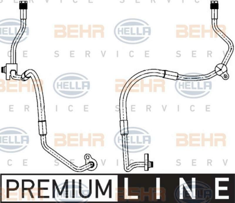 HELLA Hochdruckleitung, Klimaanlage BEHR HELLA SERVICE *** PREMIUM LINE ***