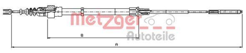 METZGER Cable Pull, parking brake