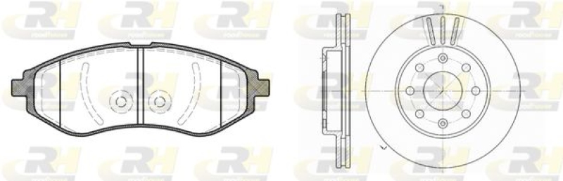 ROADHOUSE Brake Set, disc brake Dual Kit