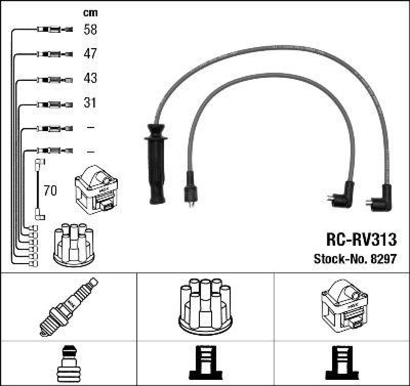 NGK Ignition Cable Kit