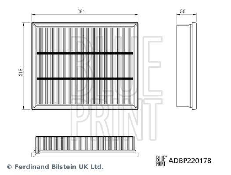 BLUE PRINT Luftfilter ADBP220178