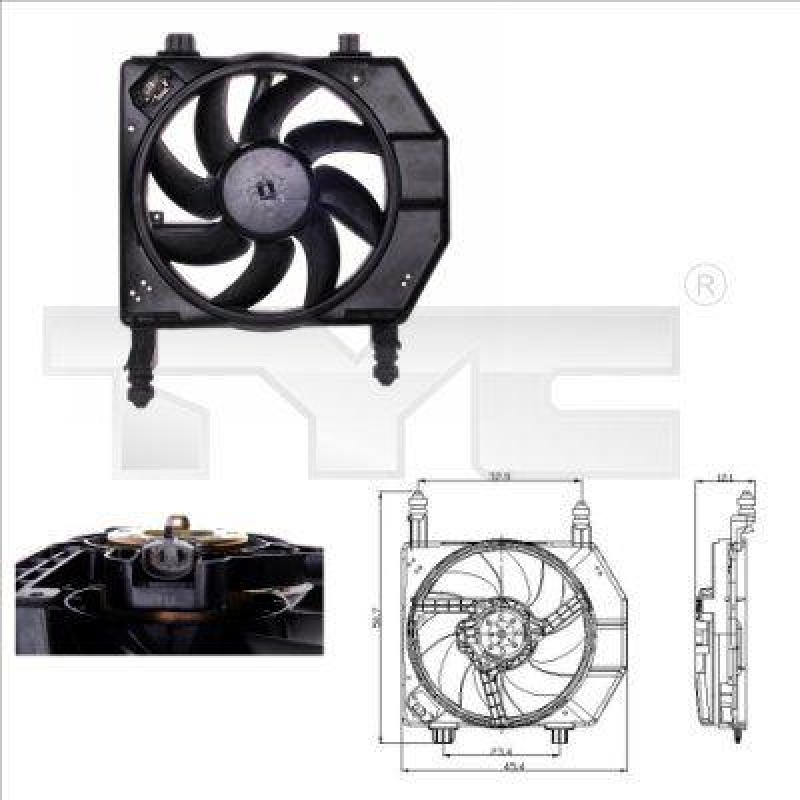 Fan, radiator
