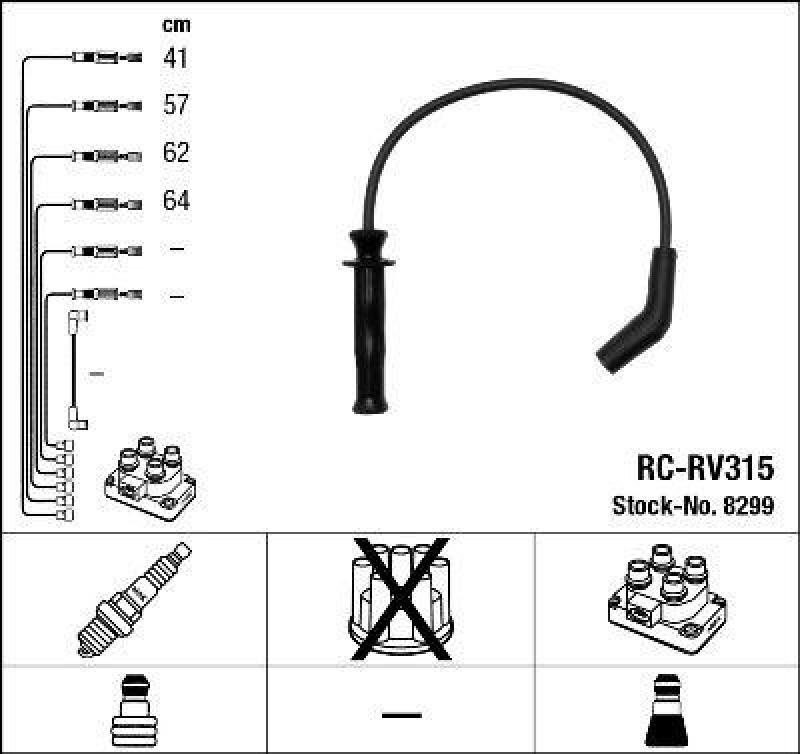 NGK Ignition Cable Kit