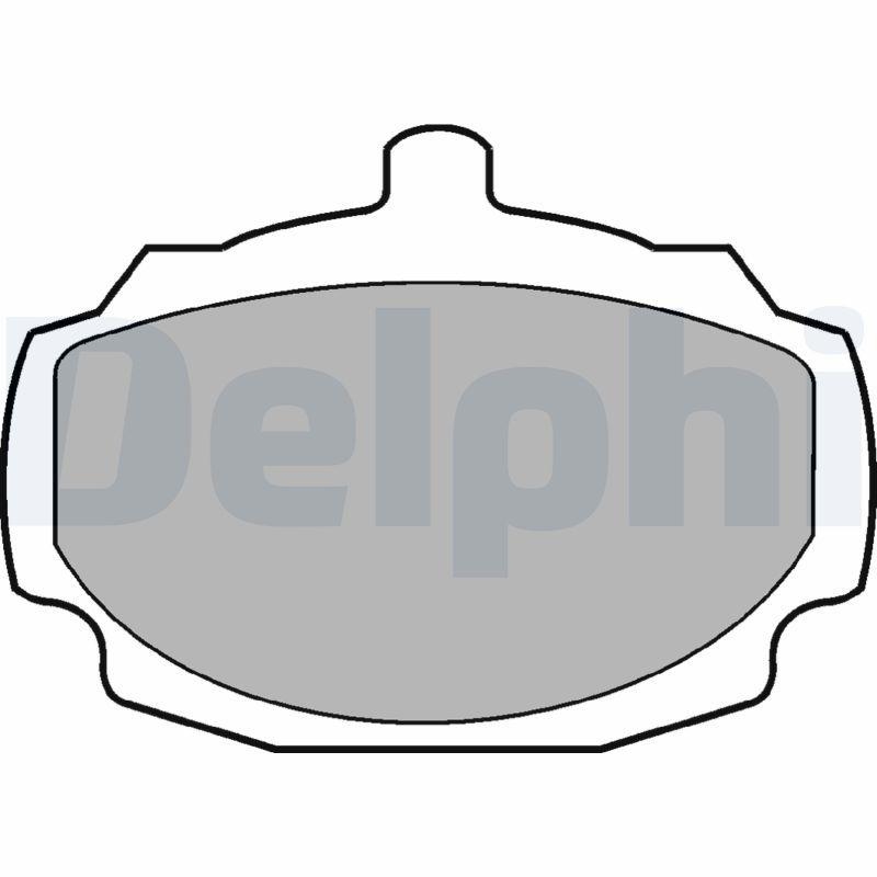 DELPHI Bremsbelagsatz, Scheibenbremse LP7