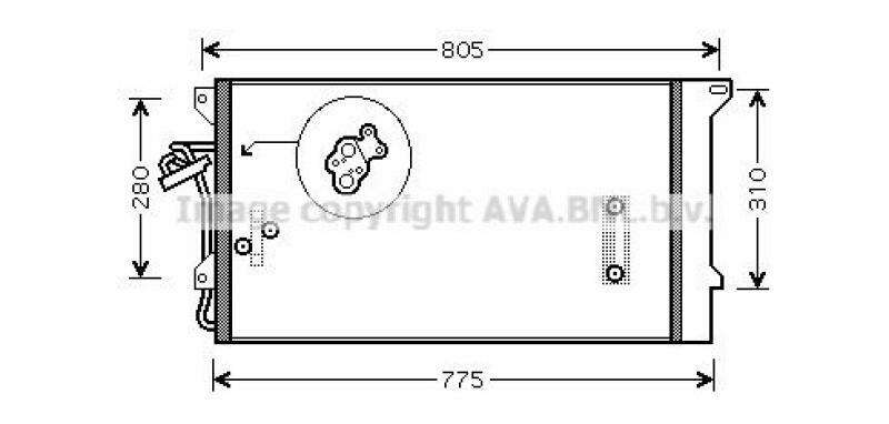 AVA QUALITY COOLING Kondensator, Klimaanlage