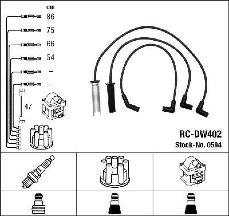 NGK Ignition Cable Kit