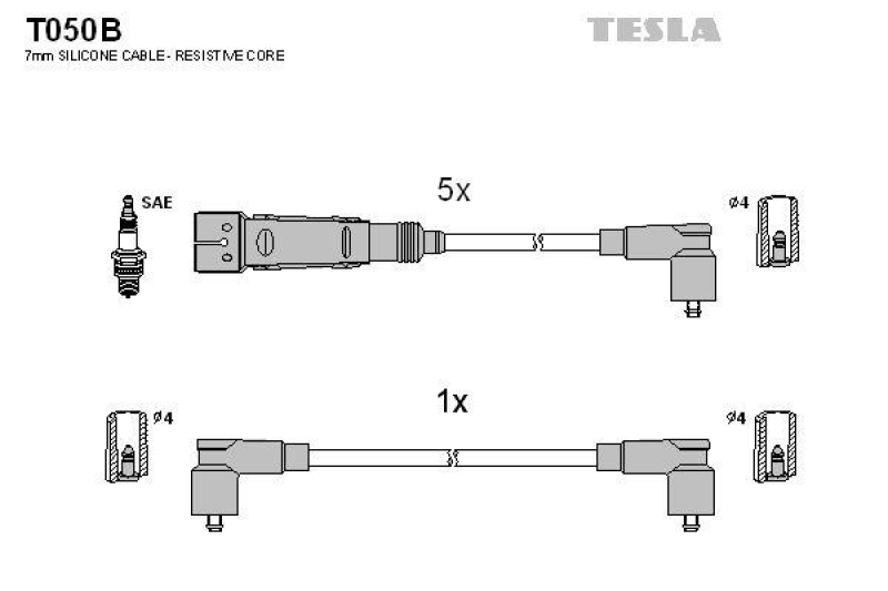 TESLA Zündleitungssatz