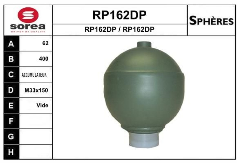 SNRA Suspension Sphere, pneumatic suspension