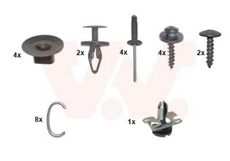 VAN WEZEL Mounting Kit, bumper