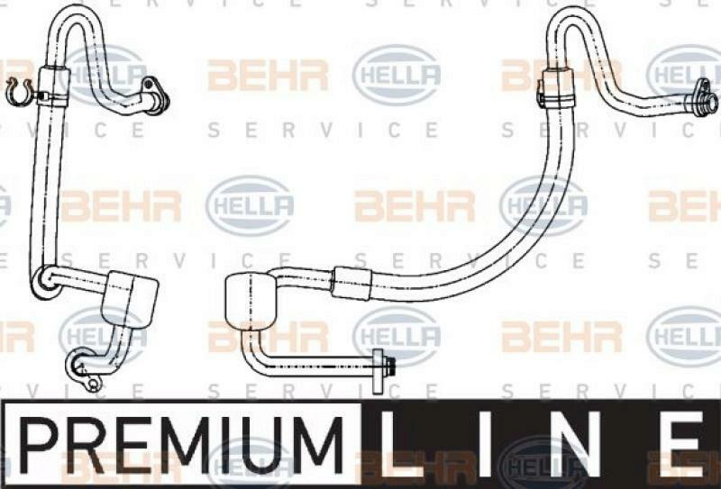 HELLA Low Pressure Line, air conditioning BEHR HELLA SERVICE *** PREMIUM LINE ***