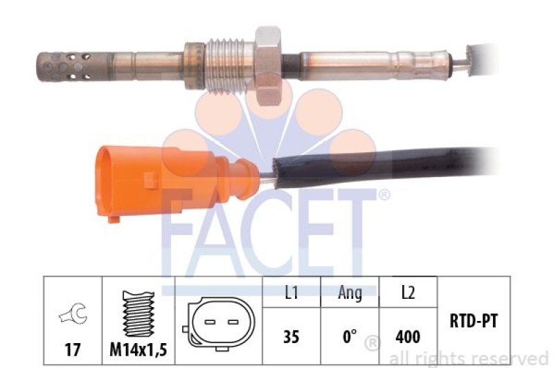 FACET Sensor, Abgastemperatur Made in Italy - OE Equivalent