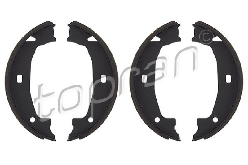 TOPRAN Brake Shoe Set, parking brake