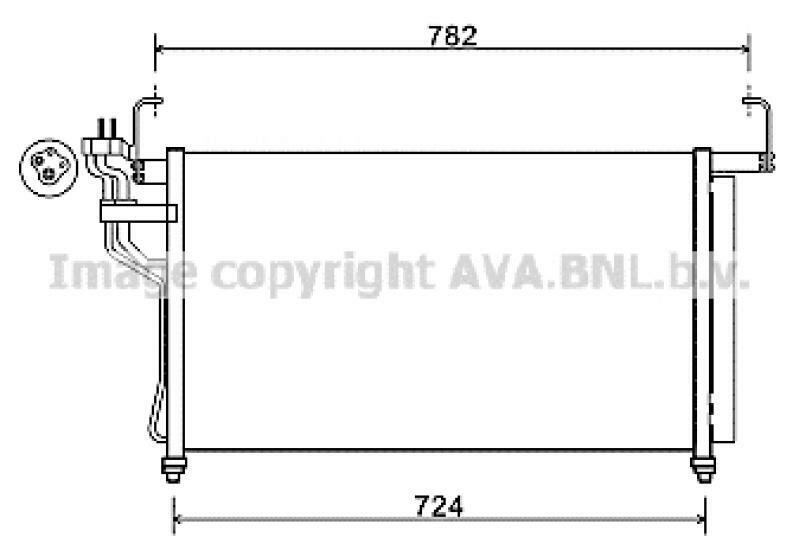 AVA QUALITY COOLING Kondensator, Klimaanlage