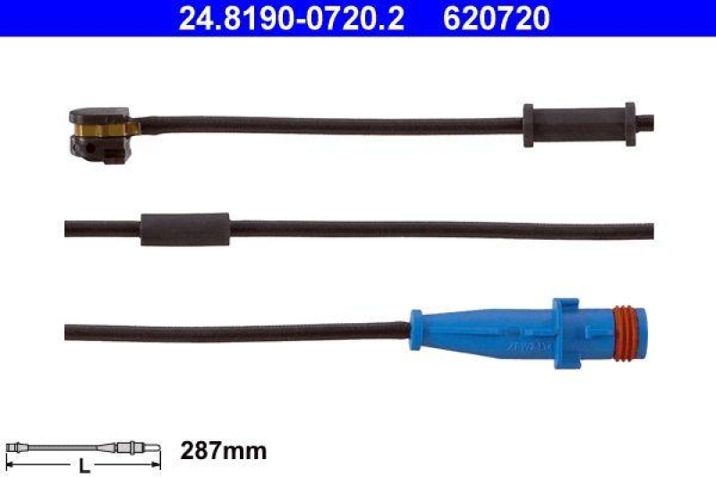 ATE Warning Contact, brake pad wear