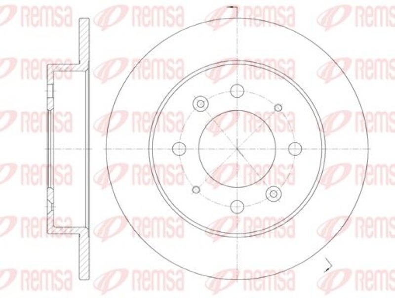 2x REMSA Brake Disc