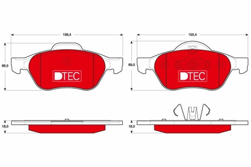 TRW Bremsbelagsatz, Scheibenbremse DTEC COTEC