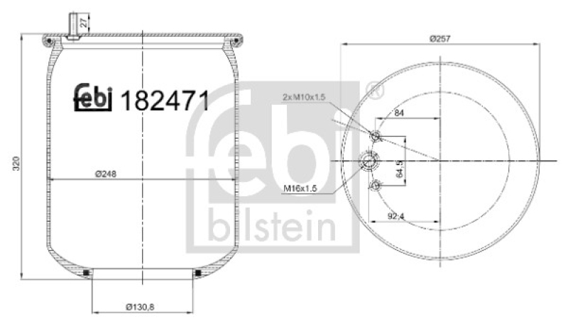 FEBI BILSTEIN Federbalg, Luftfederung febi Plus