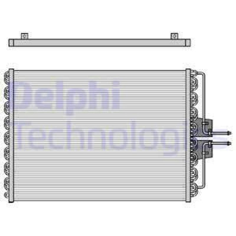 DELPHI Condenser, air conditioning