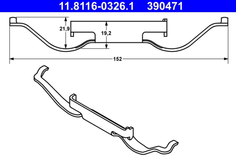 ATE Spring, brake caliper