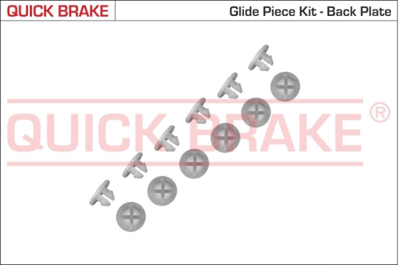 QUICK BRAKE Zubehörsatz Bremsbacken Trommelbremse Montagesatz