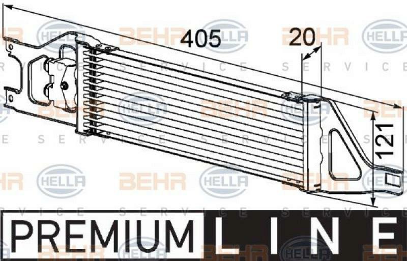 HELLA Oil Cooler, automatic transmission BEHR HELLA SERVICE *** PREMIUM LINE ***