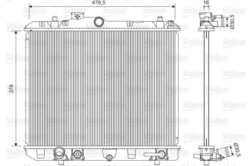 VALEO Radiator, engine cooling