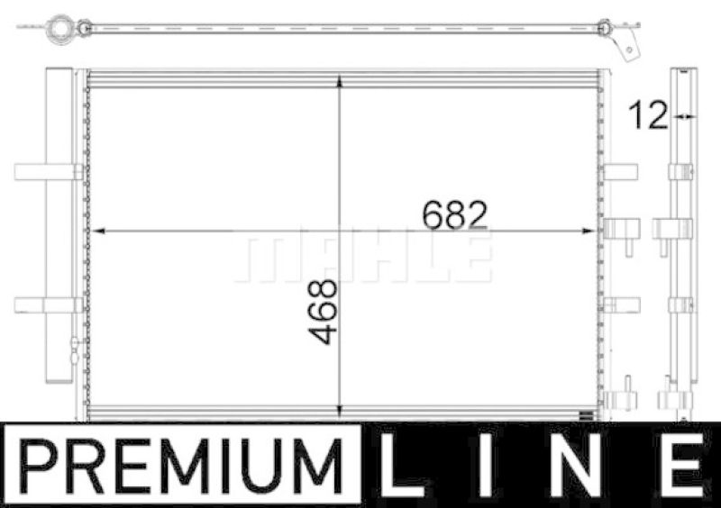 MAHLE Kondensator, Klimaanlage BEHR *** PREMIUM LINE ***