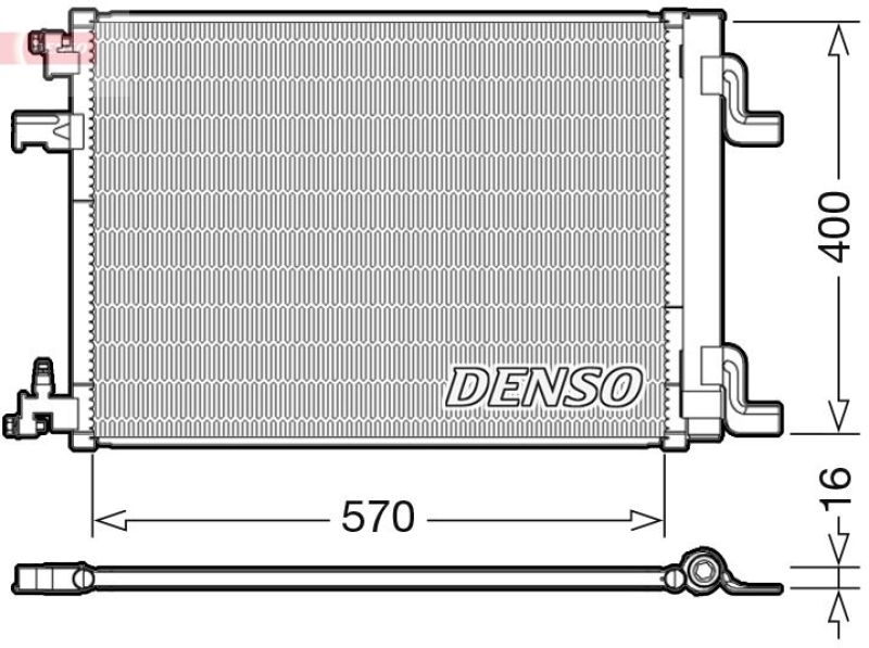 DENSO Kondensator, Klimaanlage