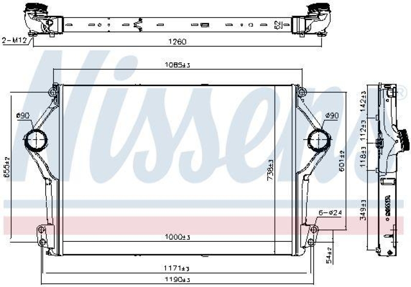 NISSENS Intercooler, charger