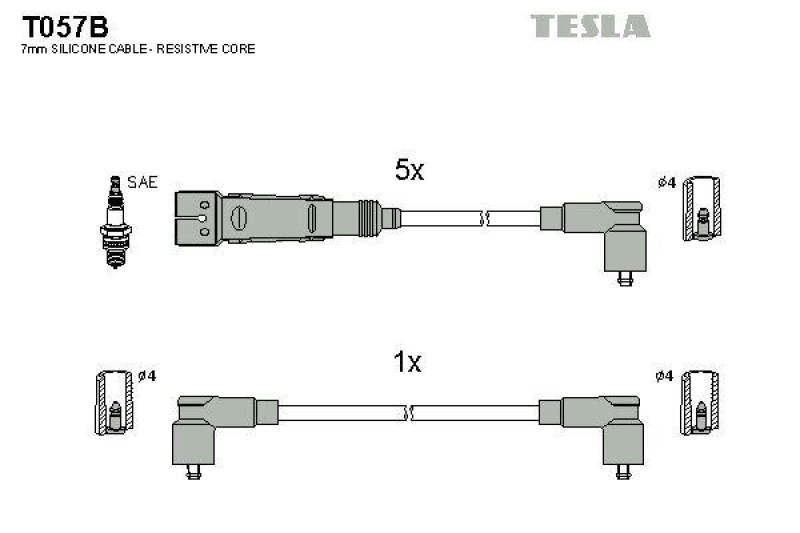 TESLA Zündleitungssatz