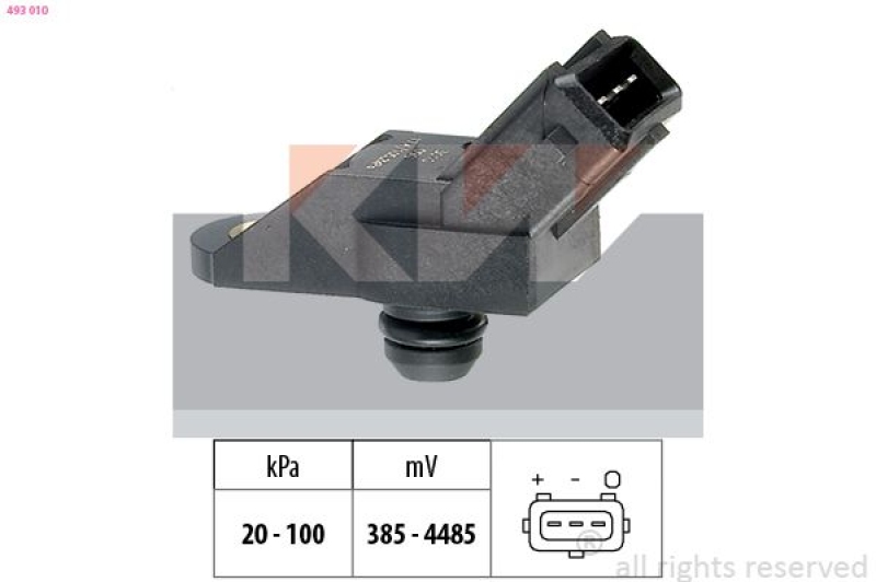 KW Air Pressure Sensor, altitude adaptation Made in Italy - OE Equivalent