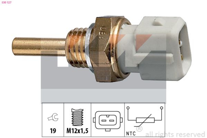 KW Sensor, Kühlmitteltemperatur Made in Italy - OE Equivalent