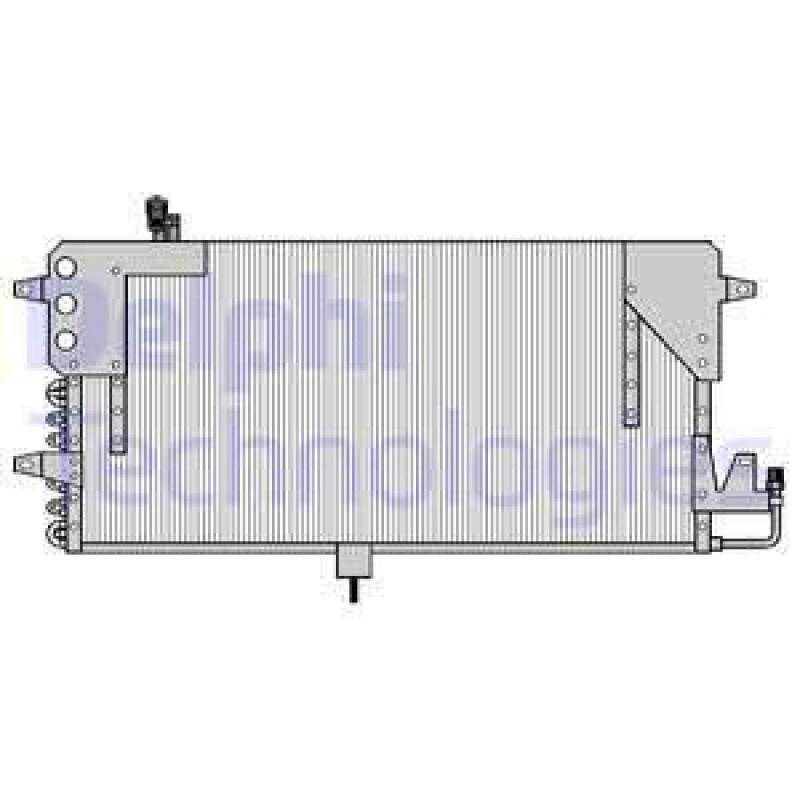 DELPHI Condenser, air conditioning