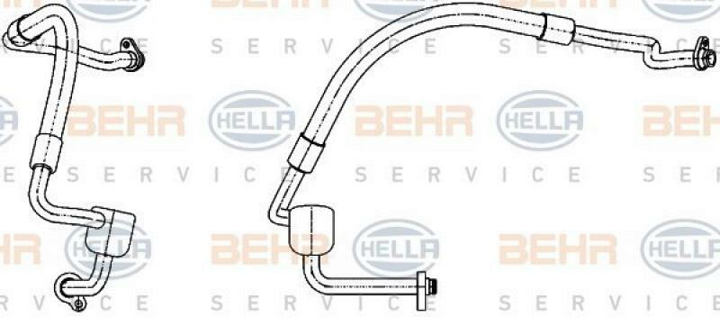 HELLA Low Pressure Line, air conditioning BEHR HELLA SERVICE *** PREMIUM LINE ***
