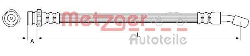 METZGER Bremsschlauch 4111032