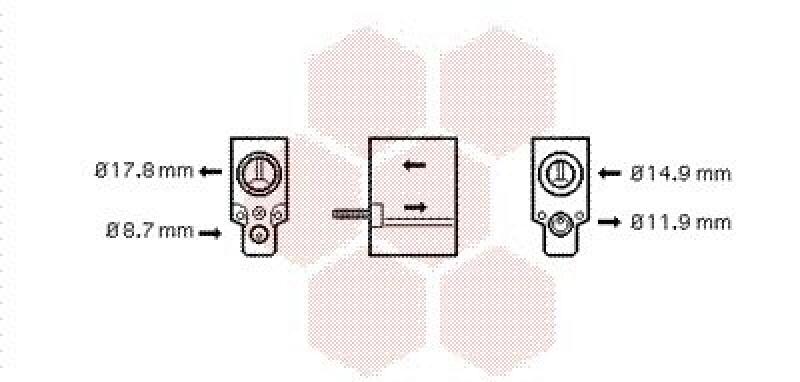VAN WEZEL Expansionsventil, Klimaanlage 43001333