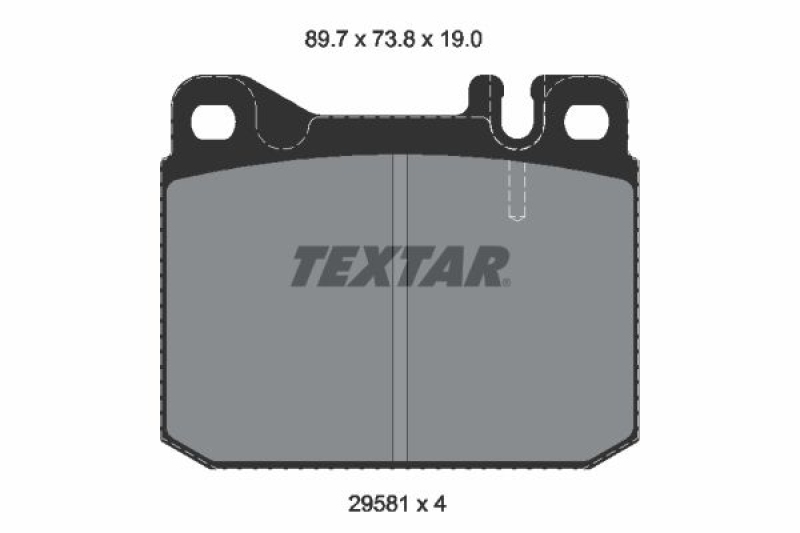 TEXTAR Bremsbelagsatz, Scheibenbremse