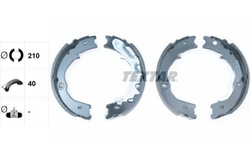 TEXTAR Brake Shoe Set, parking brake