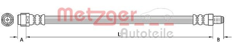METZGER Bremsschlauch 4110921